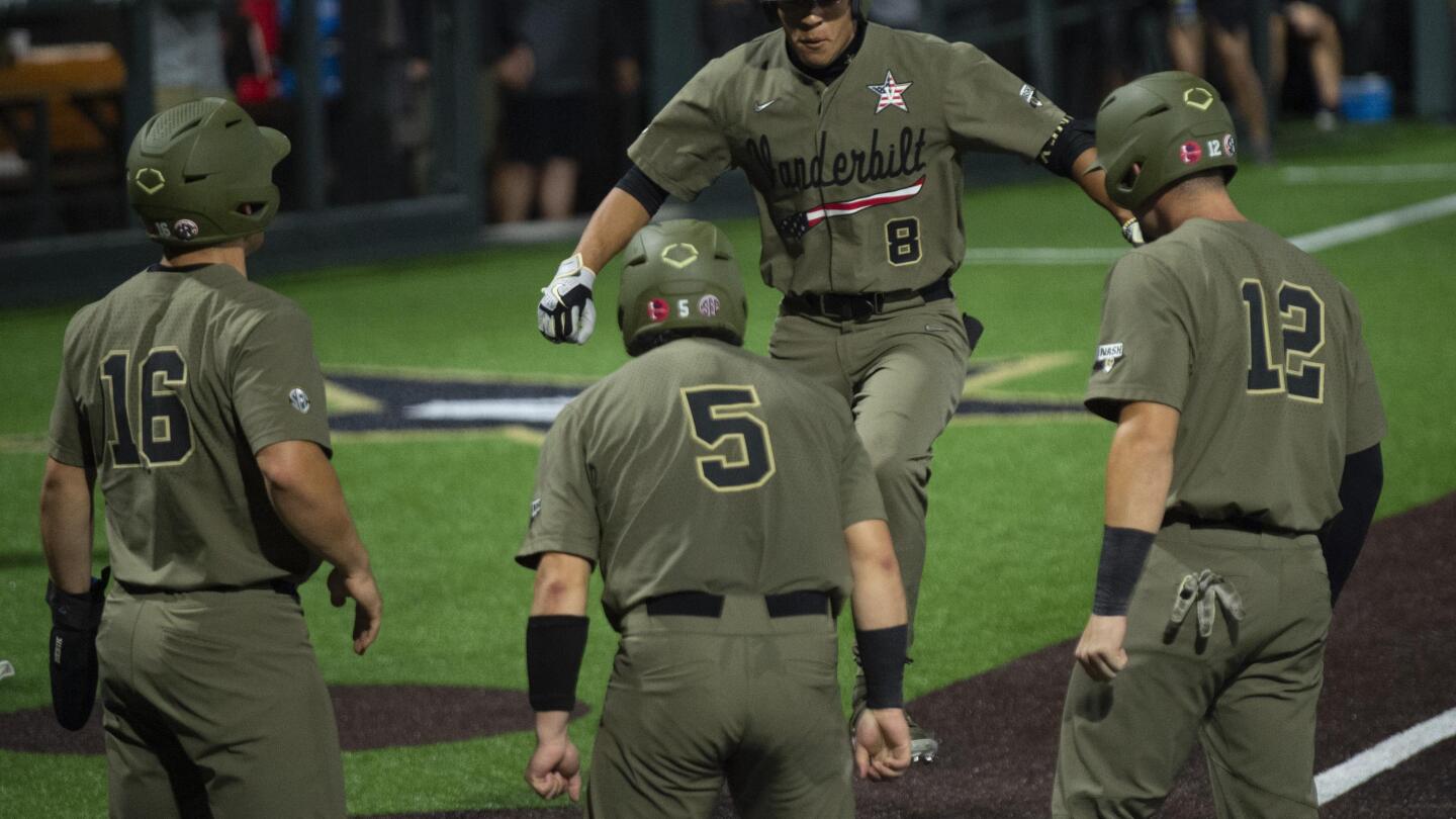 Vanderbilt baseball army green uniforms sales